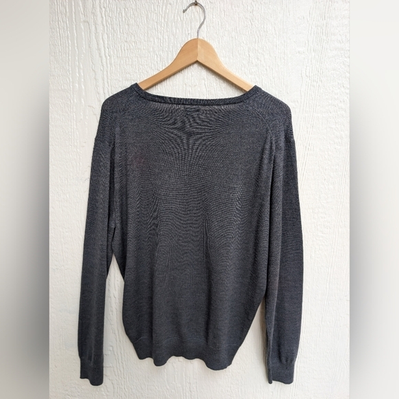 J. Crew Gray Merino Wool Blend Sweater Men's Size XL - Picture 5 of 5